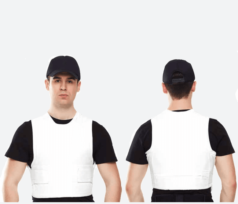 Undershirt ballistic vest in white