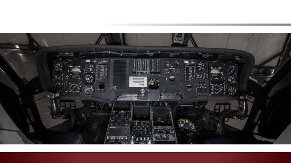 Original S-70 UH-60A/L analog cockpit