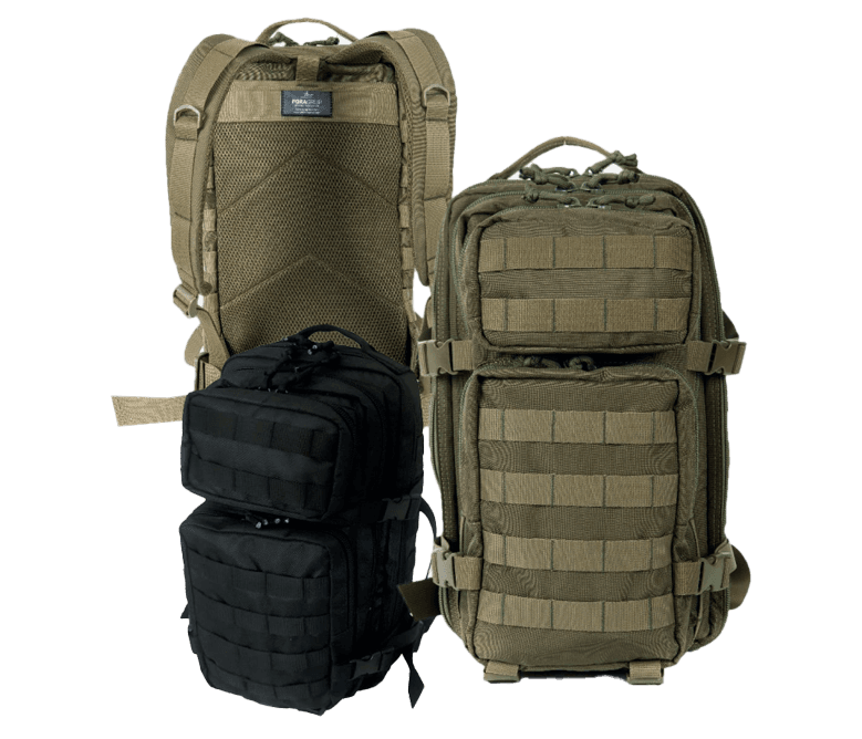 Tactical Military Backpack OD Green & Black